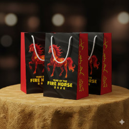 Bolsa De Regalo Pequeña Stunning Chinese Year of the Fire Horse 2026