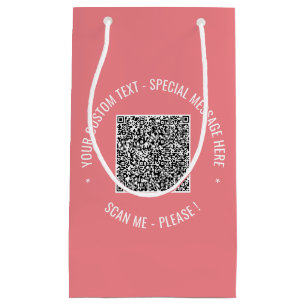 Bolsa De Regalo Pequeña Su código QR Analizar información Personalizado Co