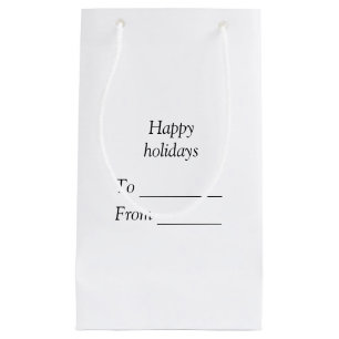 Bolsa De Regalo Pequeña Su mensaje aquí agregar texto nombre Feliz Navidad