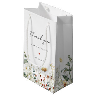 Bolsa De Regalo Pequeña Summer Wildflower Field Wedding