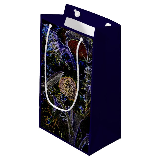 BOLSA DE REGALO PEQUEÑA SUNFLOWERS (Angulo Anverso)