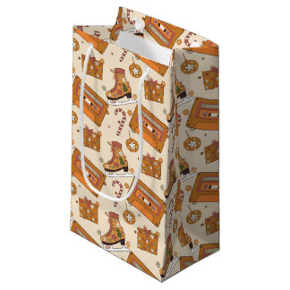 Bolsa De Regalo Pequeña Superfloral Retro Christmas Joy