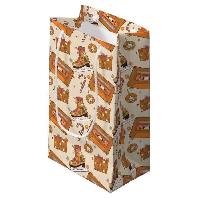 Bolsa De Regalo Pequeña Superfloral Retro Christmas Joy (Angulo Anverso)