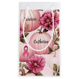 Bolsa De Regalo Pequeña Survivor Halloween de calabaza rosa