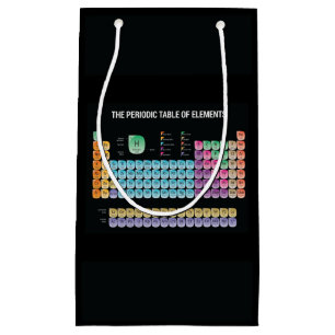 Bolsa De Regalo Pequeña Tabla periódica de elementos arrojar almohada