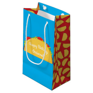 Bolsa De Regalo Pequeña Taco Birday Party Gastronomía Mexicana
