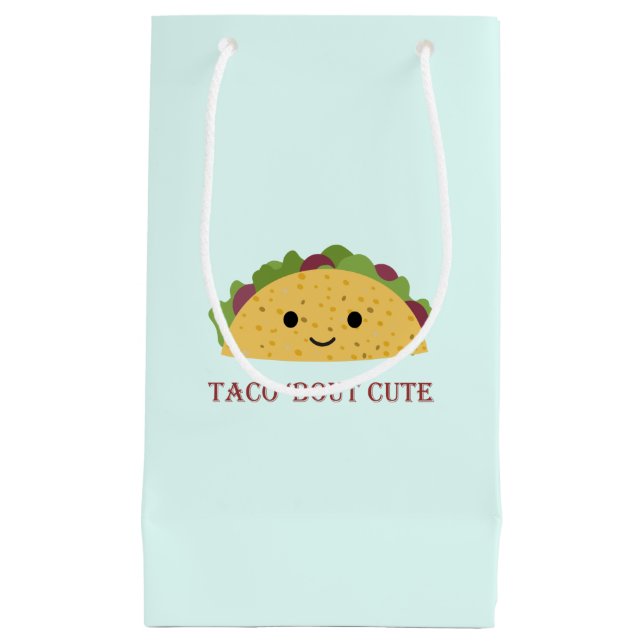 Bolsa De Regalo Pequeña Taco Bout Cute Kawaii Taco (Anverso)
