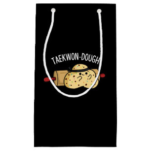 Bolsa De Regalo Pequeña Taekwon-Dough Funny Baking Pun Dark BG