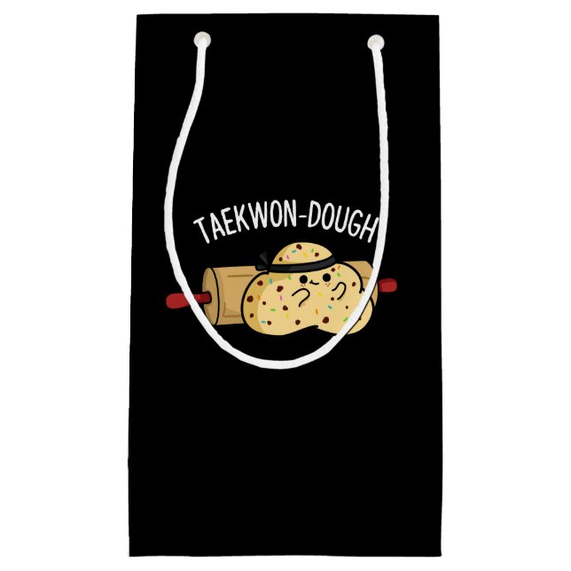 Bolsa De Regalo Pequeña Taekwon-Dough Funny Baking Pun Dark BG (Anverso)