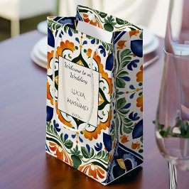Bolsa De Regalo Pequeña Talavera boda mexicano vintage