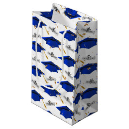 Bolsa De Regalo Pequeña Tapas de graduación azules con diplomas