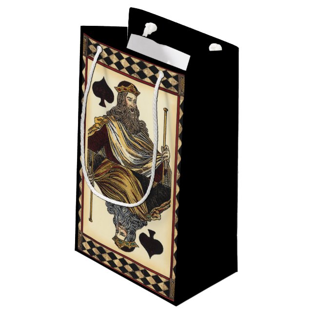 Bolsa De Regalo Pequeña Tarjeta de juego King of Spades por Vision Studio (Angulo reverso)
