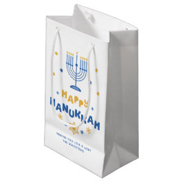 Bolsa De Regalo Pequeña Tarjeta de vacaciones "Happy Hanukkah"