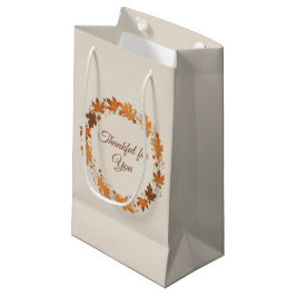 Bolsa De Regalo Pequeña Tarjetas de agradecimiento de otoño agradecidas po