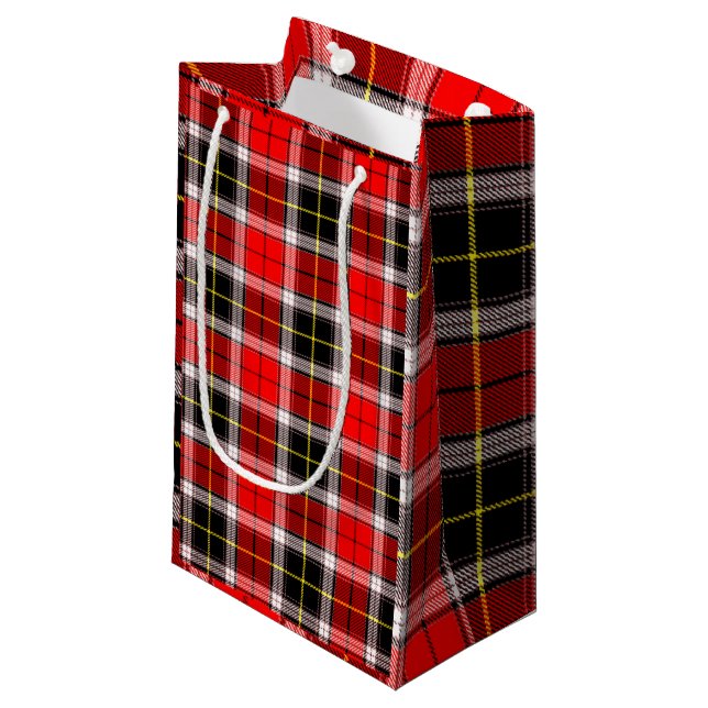 Bolsa De Regalo Pequeña Tartán rojo (Angulo Anverso)