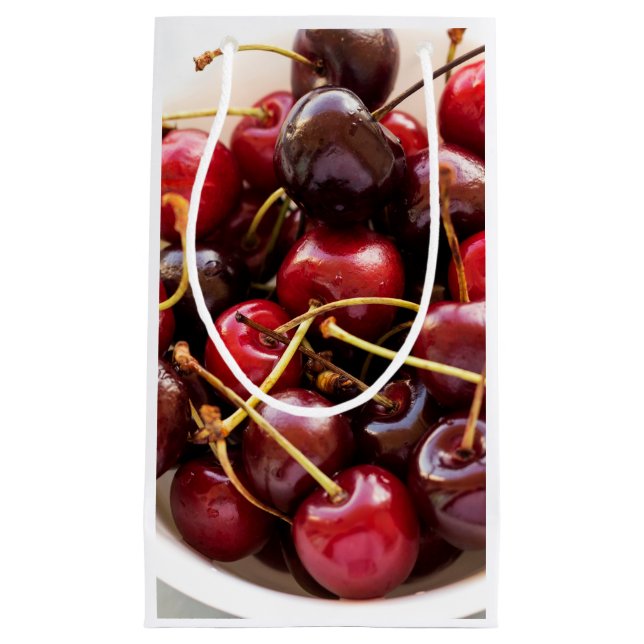 Bolsa De Regalo Pequeña tazón de cerezas (Anverso)