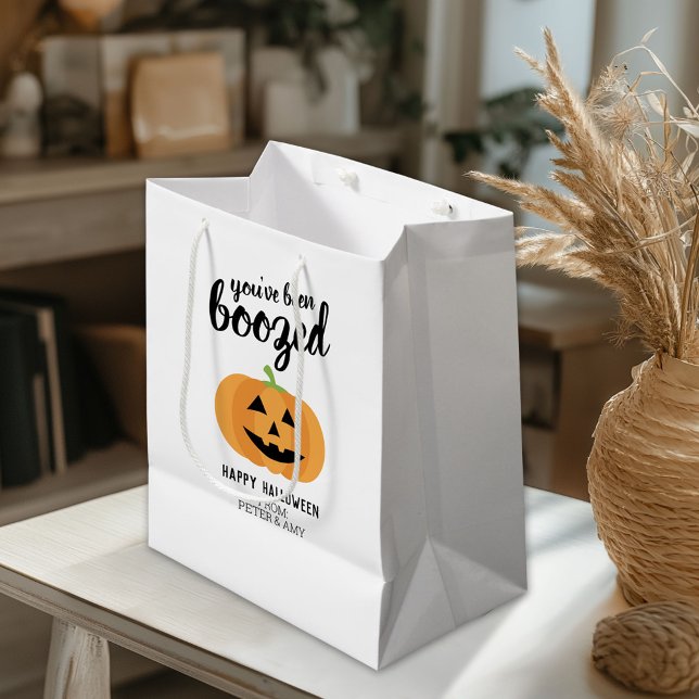 Bolsa De Regalo Pequeña Te han fastidiado - Fiesta de Halloween de calabaz (Custom Gift Bag)