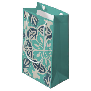 Bolsa De Regalo Pequeña Teja azul I del batik