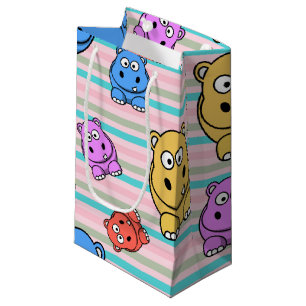 Bolsa De Regalo Pequeña Tema animal del parque zoológico colorido lindo d