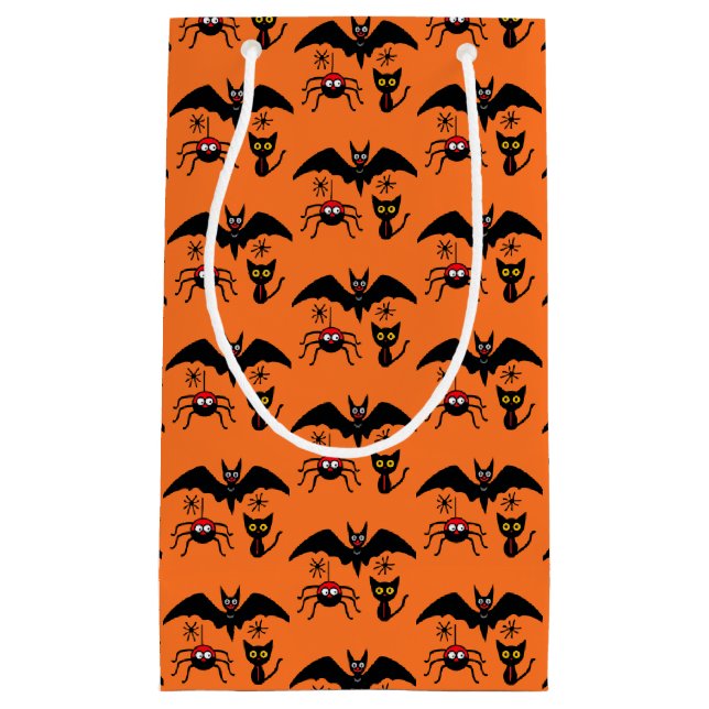 Bolsa De Regalo Pequeña Tema de Halloween (Anverso)