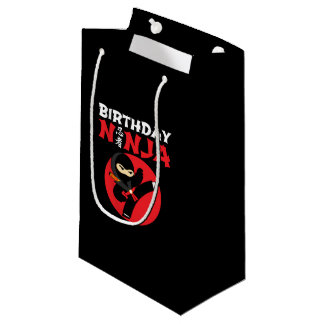 Bolsa De Regalo Pequeña Tema de la fiesta de cumpleaños Ninja - Diseño de