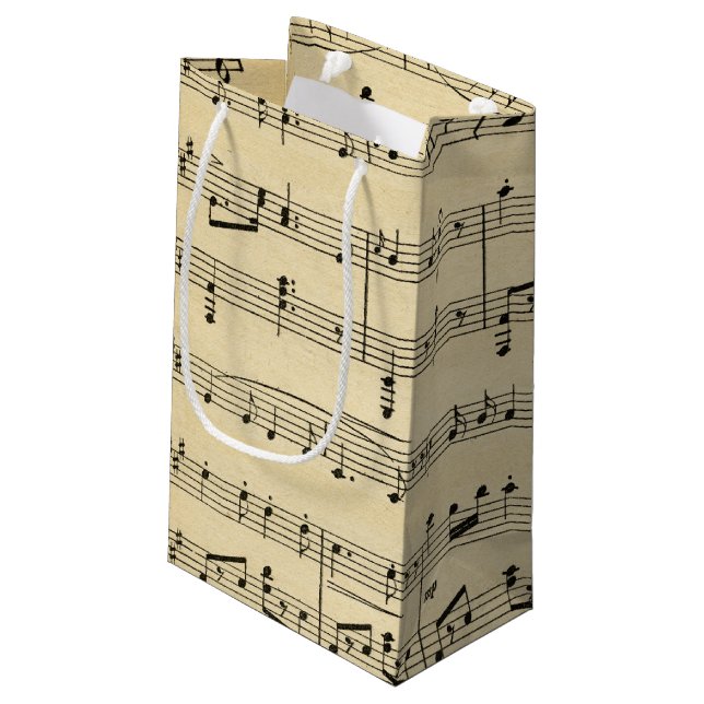 Bolsa De Regalo Pequeña Tema de la música antigua (Angulo reverso)