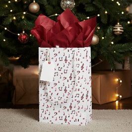 Bolsa De Regalo Pequeña Tema musical rojo
