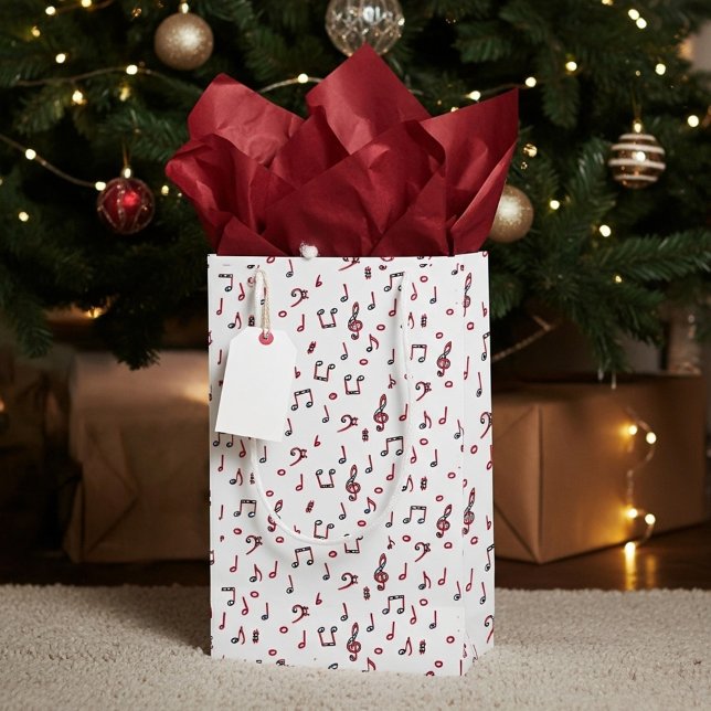 Bolsa De Regalo Pequeña Tema musical rojo (Subido por el creador)