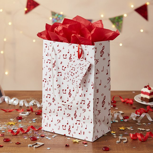 Bolsa De Regalo Pequeña Tema musical rojo (Subido por el creador)