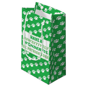 Bolsa De Regalo Pequeña Tenga día de Pawsitively un St Patrick maravillos
