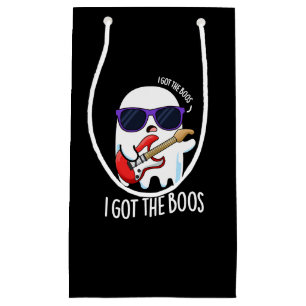 Bolsa De Regalo Pequeña Tengo A Boos Gracioso Fantasma De Música Pun Dark 