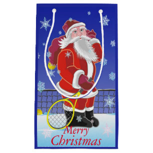 Bolsa De Regalo Pequeña Tenis Santa, Felices Navidad,