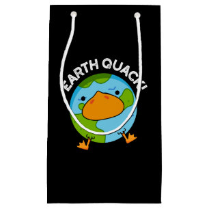 Bolsa De Regalo Pequeña Terremoto Gracioso Terremoto Pun Dark BG