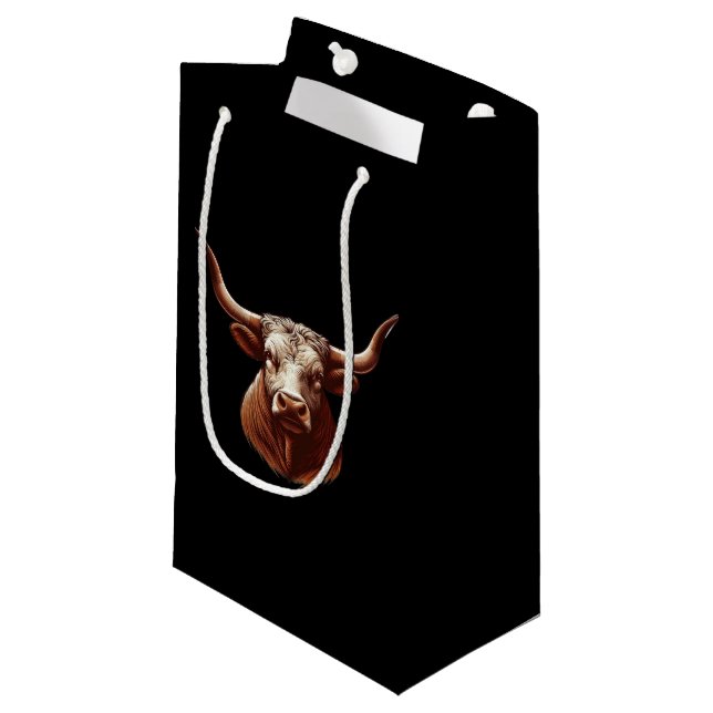 Bolsa De Regalo Pequeña Texas Longhorn (Angulo Anverso)