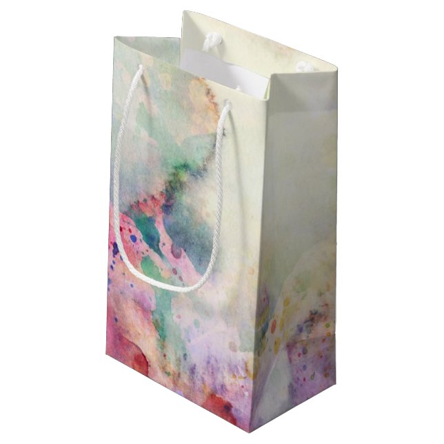 Bolsa De Regalo Pequeña Textura abstracta del grunge con la pintura de la (Angulo reverso)