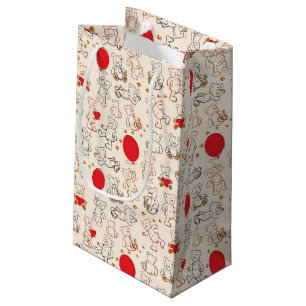 Bolsa De Regalo Pequeña Textura con los osos de peluche