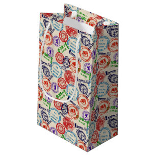 Bolsa De Regalo Pequeña Textura con sellos reales.