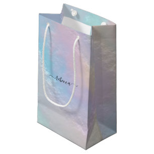 Bolsa De Regalo Pequeña Textura del arco iris abstracta