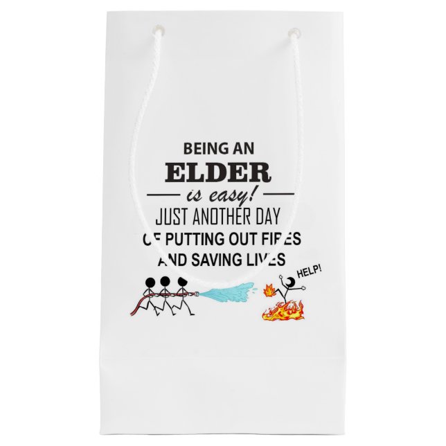 Bolsa De Regalo Pequeña Thank You, Elders! (Anverso)