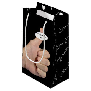 Bolsa De Regalo Pequeña Thumbup Pegatina en el pulgar