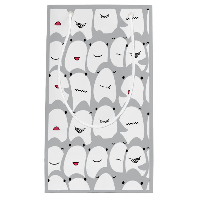 Bolsa De Regalo Pequeña Tiburones Personalizados divertidos (Anverso)