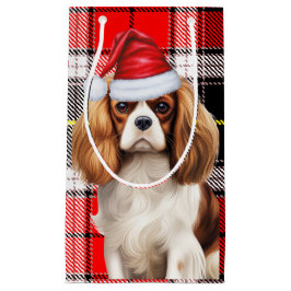 Bolsa De Regalo Pequeña Tocado con un perro Navidad de un rey burro