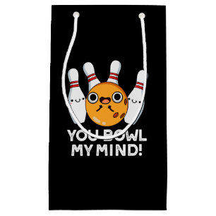 Bolsa De Regalo Pequeña Tocas mi mente graciosa bolera Pun Dark BG