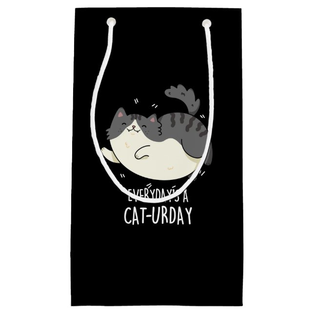 Bolsa De Regalo Pequeña Todos los días un gato divertido canto de gato osc (Anverso)