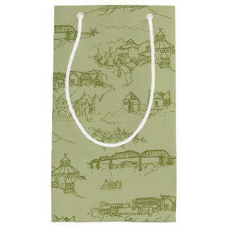 Bolsa De Regalo Pequeña Toile Verde de Chattanooga