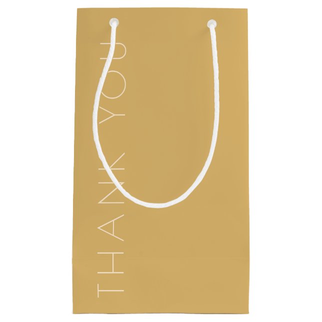 Bolsa De Regalo Pequeña Tonal de champán moderno (Anverso)