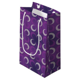 Bolsa De Regalo Pequeña Tonos de Lunas Moradas