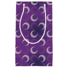 Bolsa De Regalo Pequeña Tonos de Lunas Moradas