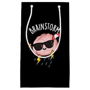 Bolsa De Regalo Pequeña Tormenta cerebral divertida meteorología Pun Dark 
