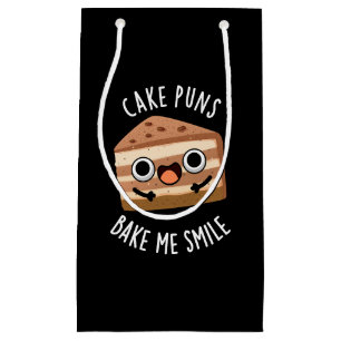 Bolsa De Regalo Pequeña Tortas de tarta me hacen sonreír divertido bollo d
